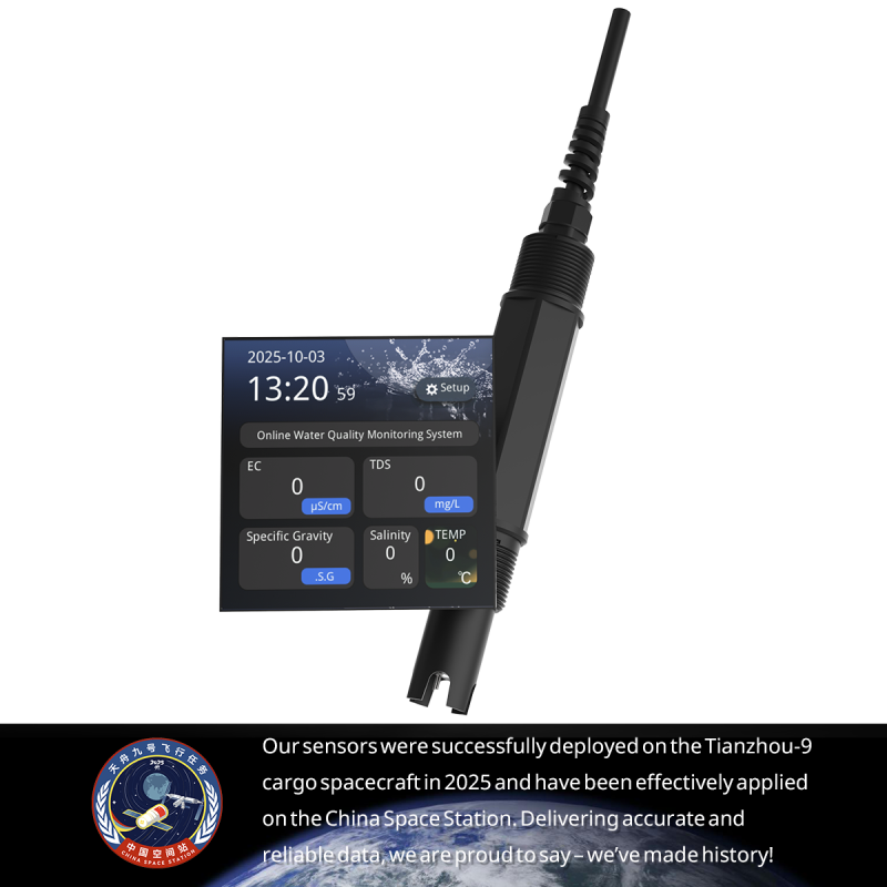 5-in-1 Full-Color Touchscreen Water Quality Sensor