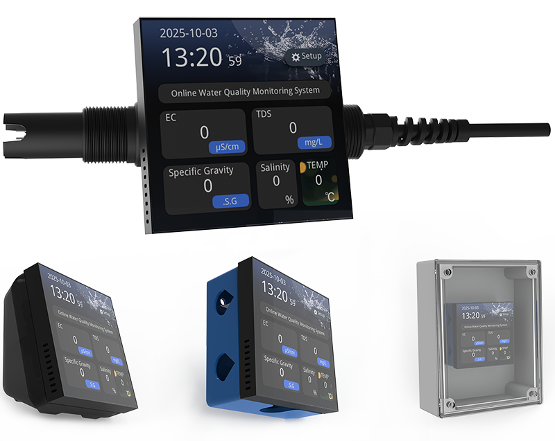 5-in-1 Full-Color Touchscreen Water Quality Sensor - Water Quality Sensor